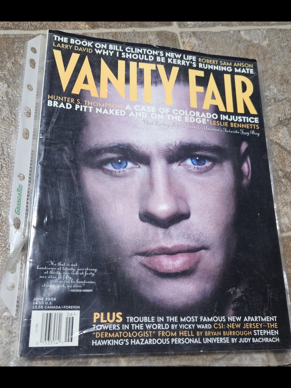 Vanity Fair Cover — Brad Pitt